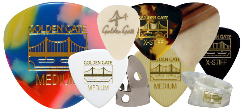 Learn all about the different kinds of Golden Gate Guitar Picks available at thef-hole.com